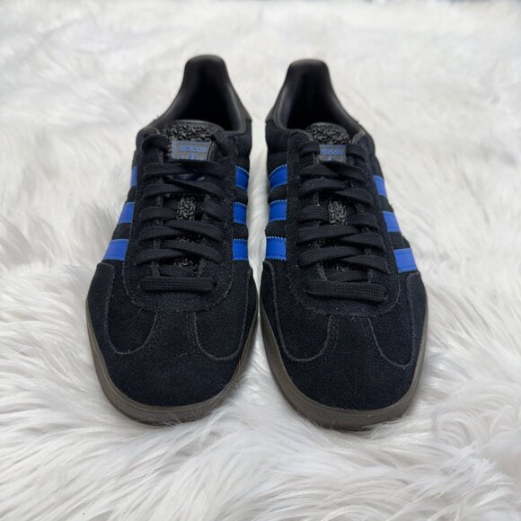 Adidas Gazelle Indoor Core Black Blue Mens Shoes JQ2692 NEW Multi Sz